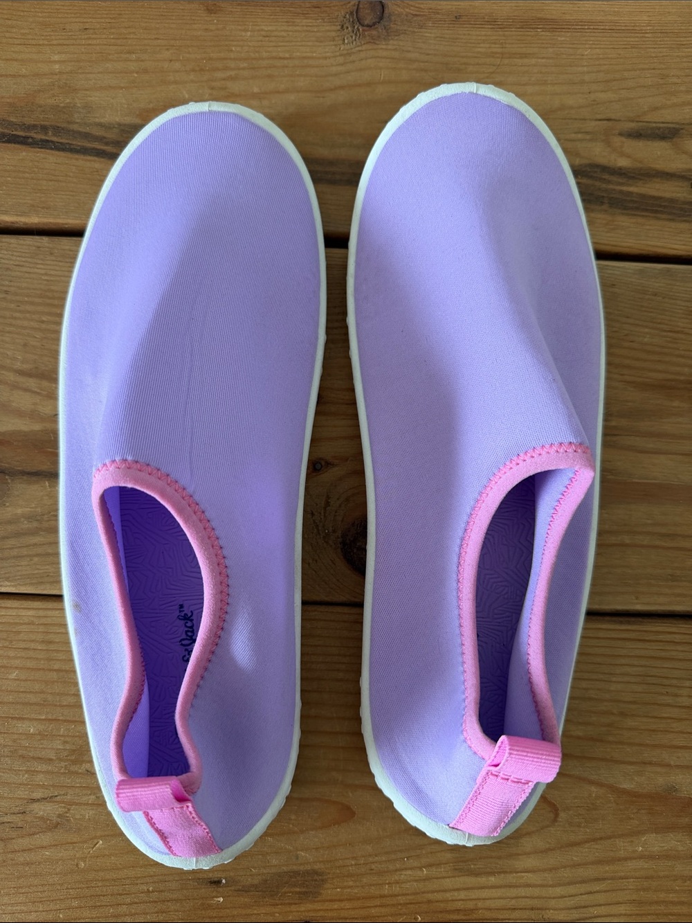 Cat & Jack Girls Water Shoes Pink Purple Slip-On Swim Ocean Lake Beach